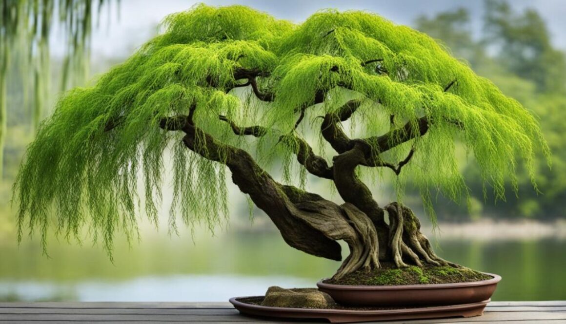 Weeping willow bonsai