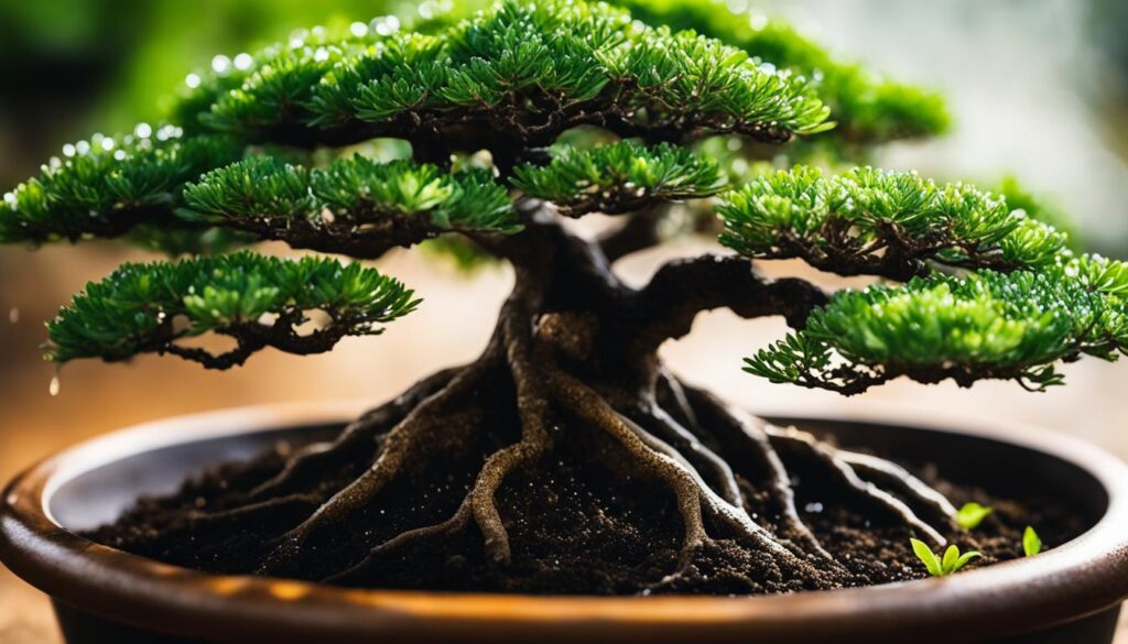 bonsai soil and watering