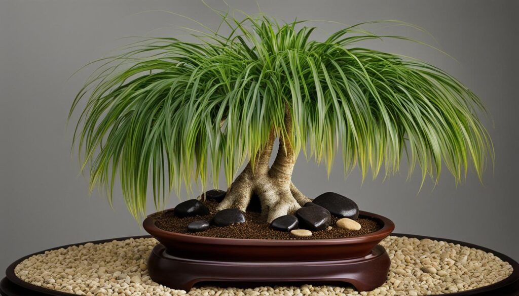 characteristics of ponytail palm for bonsai