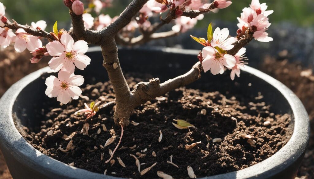 cherry blossom bonsai soil