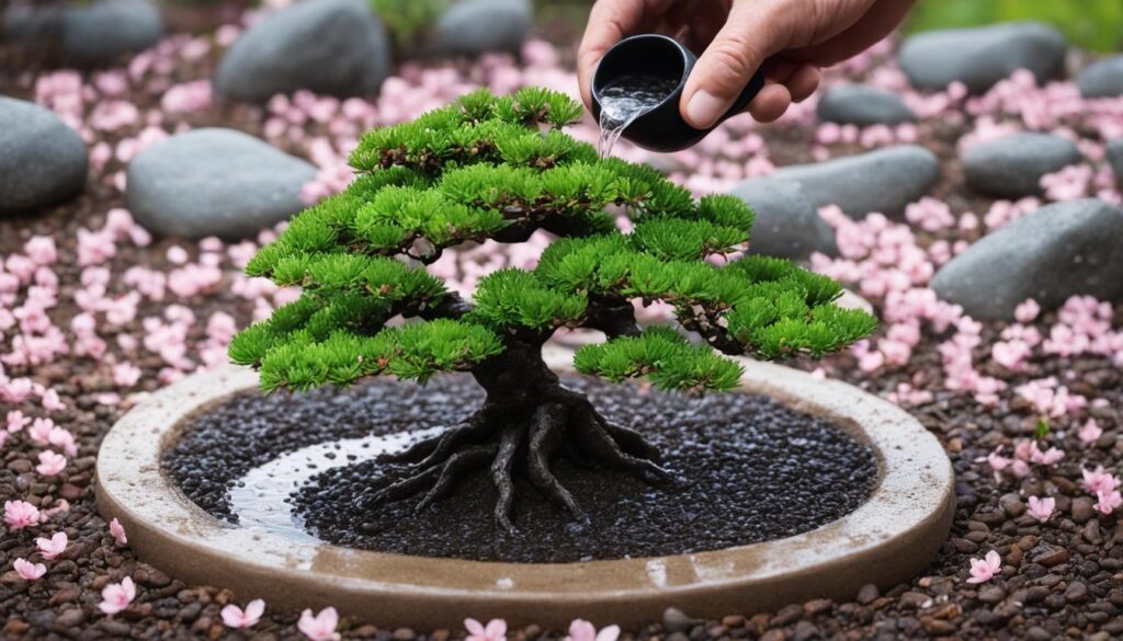watering tactics for a thriving cherry blossom bonsai