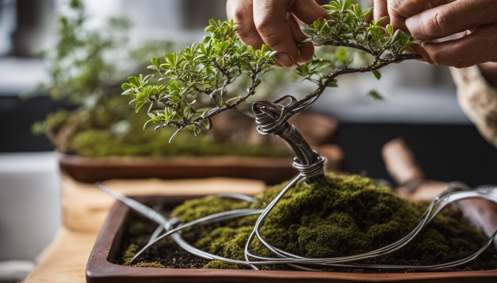 wiring and training bonsai carmona microphylla