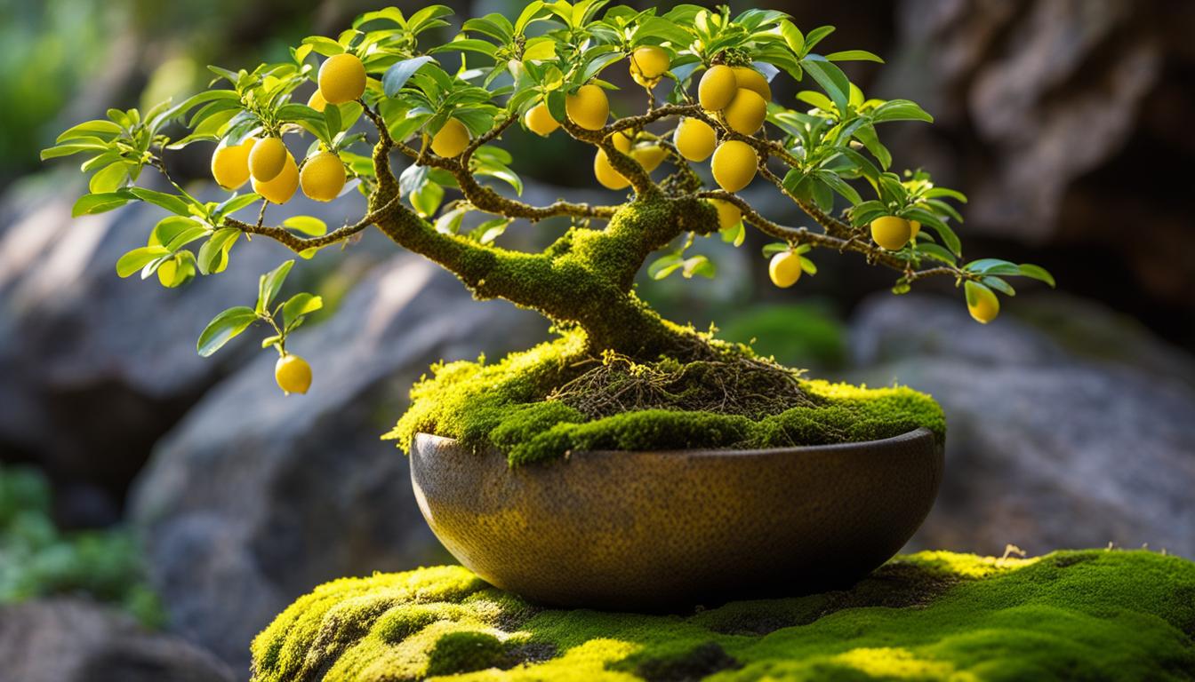 Bonsai lemon tree