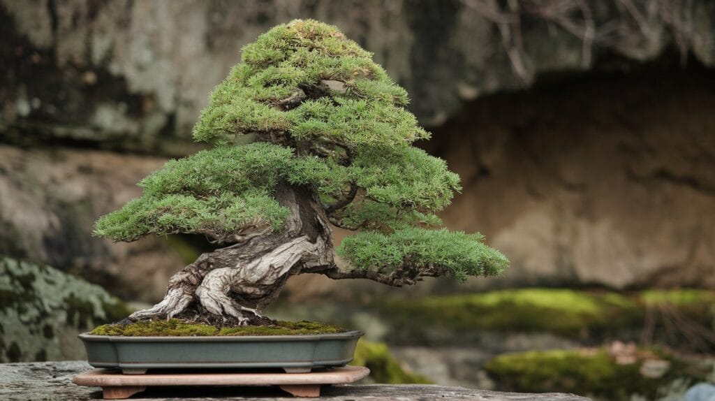 a photo of a japanese cedar bonsai tree the tree i L4aUbpv3SC650HPz461HJA KYP3fOl3R7CJCJS5 SdVtA