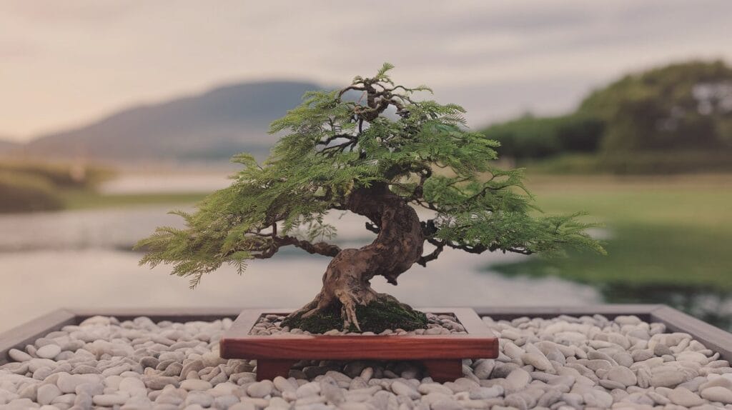 photo of japanese cedar bonsai