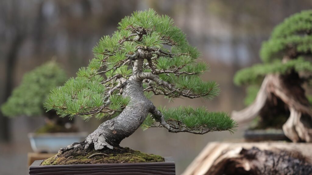 a photo of a white pine bonsai tree with green nee yMXseDSFSPOHgcPUQhRTMg yPtnpMLrQSmYhFWjO5Yw4Q