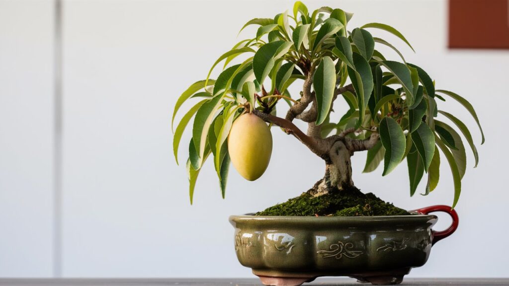 Mango bonsai tree