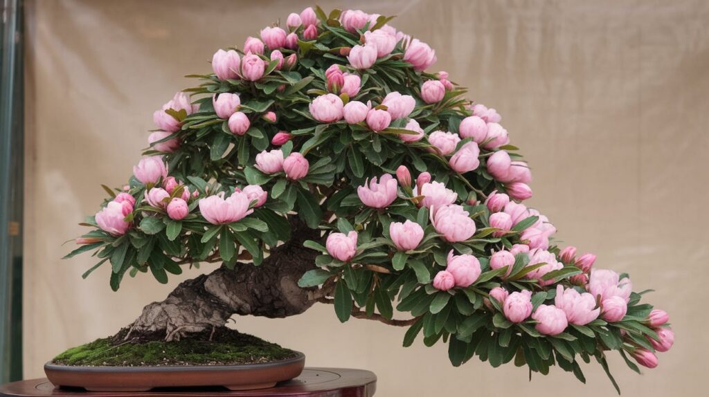 dwarf brush cherry bonsai with flowers