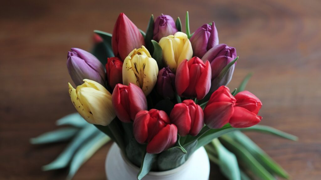 a photo of a bouquet of tulips the bouquet contain m3Nt3jV1QByU8ZG1WwUSog dL1F4WiTQgelfF5xnIY7bQ