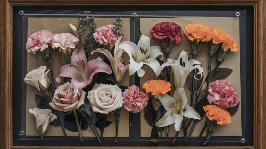 framed funeral flowers - how to save funeral flowers